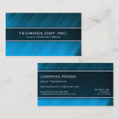 Visite Technologie Blue Shine Générique IT - Carte de vis (Devant / Derrière)