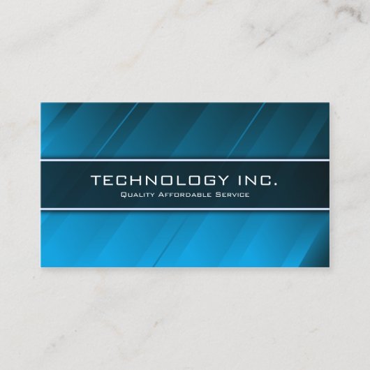 Visite Technologie Blue Shine Générique IT - Carte de vis (Devant)