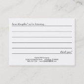 Visite tellement beaucoup remercient la carte yous de (Dos)