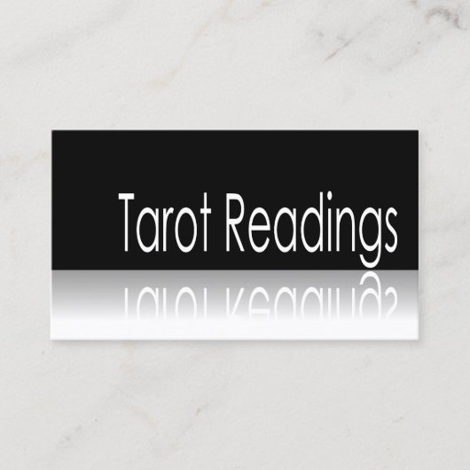 Visite Texte réfléchi - Lectures de Tarot - Carte de visi (Devant)