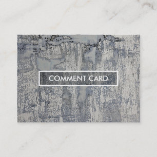 Visite texture croustillante de carte de commentaire