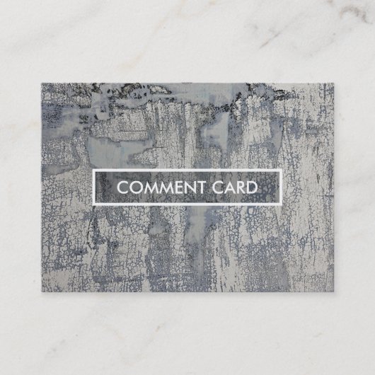 Visite texture croustillante de carte de commentaire (Devant)