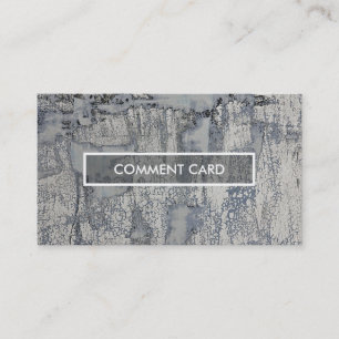 Visite texture croustillante de carte de commentaire