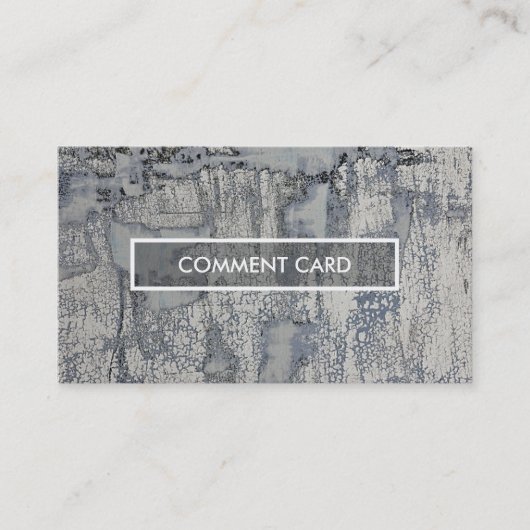 Visite texture croustillante de carte de commentaire (Devant)