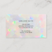 Visite texture opale de la carte de fidélité (Dos)