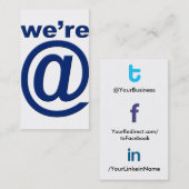 Visite Tflbak social de Wer@bl du tfl 2,0 de carte de (Devant / Derrière)