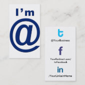 Visite Tflbak social de Wer@bl du tfl 2,0 de carte de (Devant / Derrière)