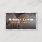 Visite Thérapeute de massage | Carte de rendez-vous (Devant)