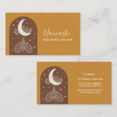 Visite Tons neutres géométriques modernes Yoga Carte de v (Devant / Derrière)