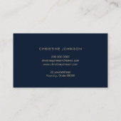 Visite tortue de mer bleu foncé arrière - plan carte de v (Dos)