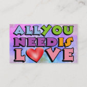 Visite Tout Ce Dont Vous Avez Besoin, C'Est Un Carte de v (Dos)