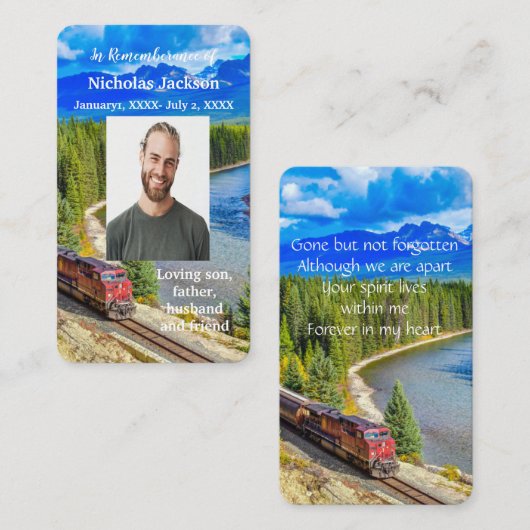 Visite Tramway ferroviaire de la carte mémoire Memorial (Devant / Derrière)