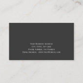 Visite Trendy Cute Plain Monogram Attorney Carte de visit (Dos)