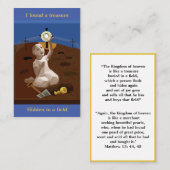 Visite Trésor dans une carte de prière de terrain (Devant / Derrière)