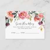 Visite Tropical Colorful Summer Devinez Combien De Carte  (Devant)