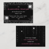 Visite Tuile noire d'étincelle et d'éclat : Carte de (Devant / Derrière)