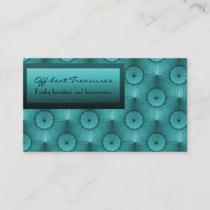 Visite Ultramoderne Chic Carte de visite, Deep Turquoise