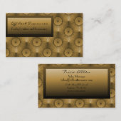 Visite Ultramoderne Chic Carte de visite, Miel Beige (Devant / Derrière)