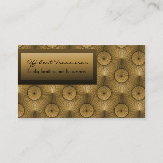 Visite Ultramoderne Chic Carte de visite, Miel Beige (Devant)