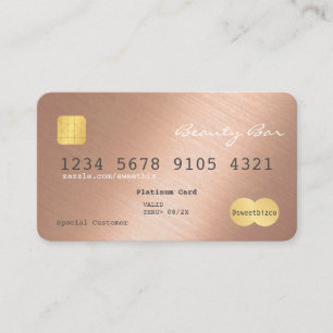 Visite Une carte de crédit élégante et simpliste brand