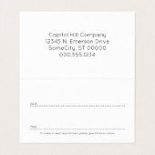 Visite une carte de rendez-vous pliée pour rappel (Intérieur déplié)