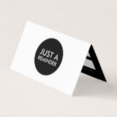 Visite une carte de rendez-vous pliée pour rappel (Devant)