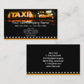 Visite Une carte d'entreprise de services de taxi (Devant / Derrière)