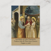 Visite Une carte sainte de mariage de faveur catholique (Devant)