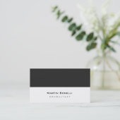 Visite Unique blanc gris moderne Consultant Carte de visi (Debout devant)