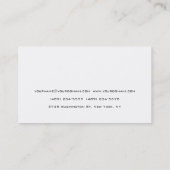 Visite Unique blanc gris moderne Consultant Carte de visi (Dos)