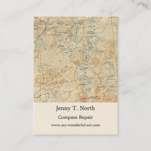 Visite Upper Saranac Lake Détail de l'ancienne carte topo (Devant)