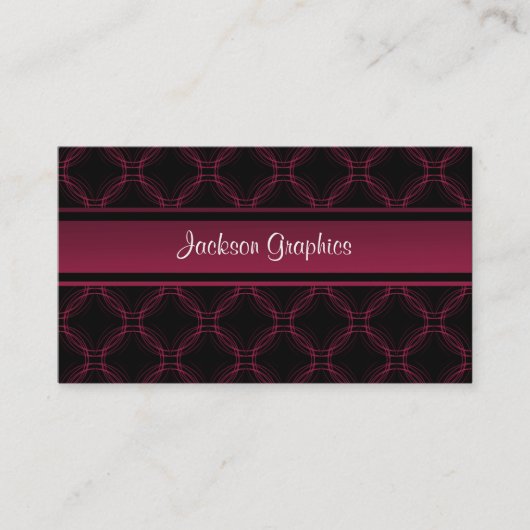 Visite Uptown Elegance Carte de visite, Fuchsia (Devant)
