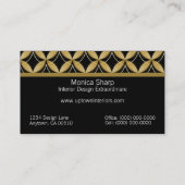 Visite Uptown Glam Carte de visite, Or (Dos)