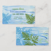 Visite Vagues et carte de profil de fougères (Devant / Derrière)