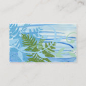 Visite Vagues et carte de profil de fougères (Dos)