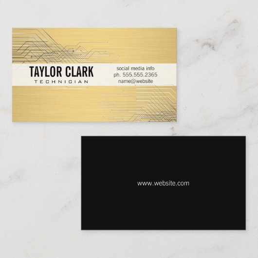 Visite Variation du technicien de composant de carte de c (Devant / Derrière)