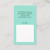 Visite Vert de dinosaure de cool de carte de contact de (Dos)