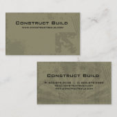 Visite Vert de grunge de carte d'entreprise de (Devant / Derrière)