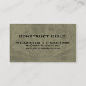 Visite Vert de grunge de carte d'entreprise de (Dos)