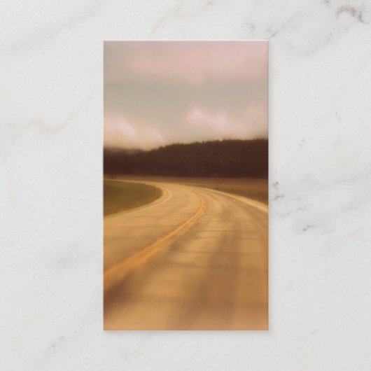 Visite Verticale funèbre de carte de prière de route (Devant)