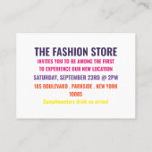 Visite Vibrant Grand Ouverture de la carte (Dos)