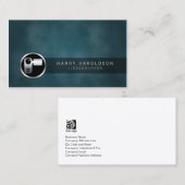 Visite Vidéographe VidéoCaméra Icon Grunge Carte de visit (Devant / Derrière)