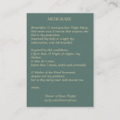 Visite Vierge Marie avec la carte sainte de Jésus (Dos)