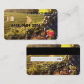 Visite Vignoble | Carte de crédit (Devant / Derrière)