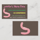 Visite Vin mou fermier vermiculaire dessin animé Carte de (Devant / Derrière)