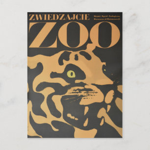 Visite vintage Carte Postale Zoo Travel