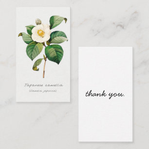 Visite Vintage japonais Camellia Carte de remerciements b