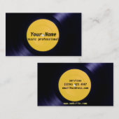 Visite Vinyle de carte d'industrie musicale (Devant / Derrière)