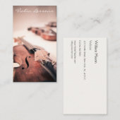 Visite Violon cool / Photographie violoniste - Carte de v (Devant / Derrière)