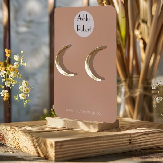 Visite Votre carte d'affichage d'oreille de logo